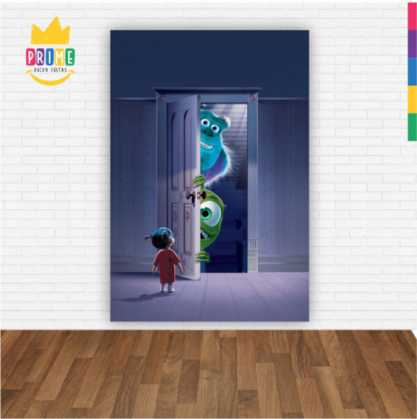 Painel de Festa Retangular 3D Monstros SA Casadinho 1,50m x 2,20 - Image 2