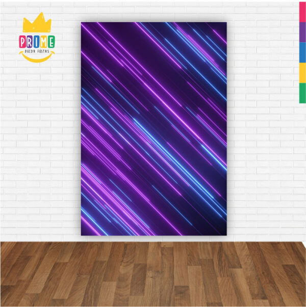 Painel de Festa Retangular 3D Neon Casadinho 1,50m x 2,20 - Image 2