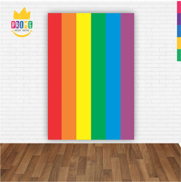 Painel de Festa Retangular 3D Lgbt  Casadinho 1,50m x 2,20 - Image 2