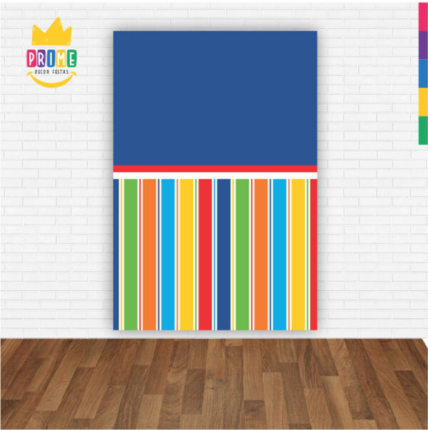 Painel de Festa Retangular 3D Palhacinho  Casadinho 1,50m x 2,20 - Image 2