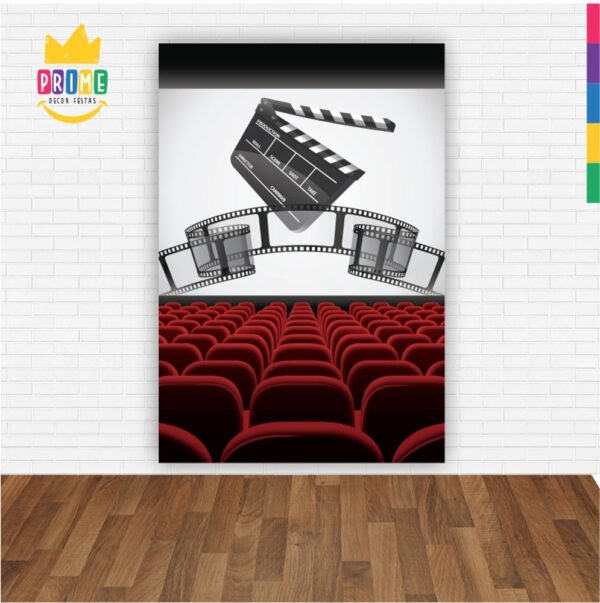 Painel de Festa Retangular 3D Cinema Casadinho 1,50m x 2,20 - Image 2
