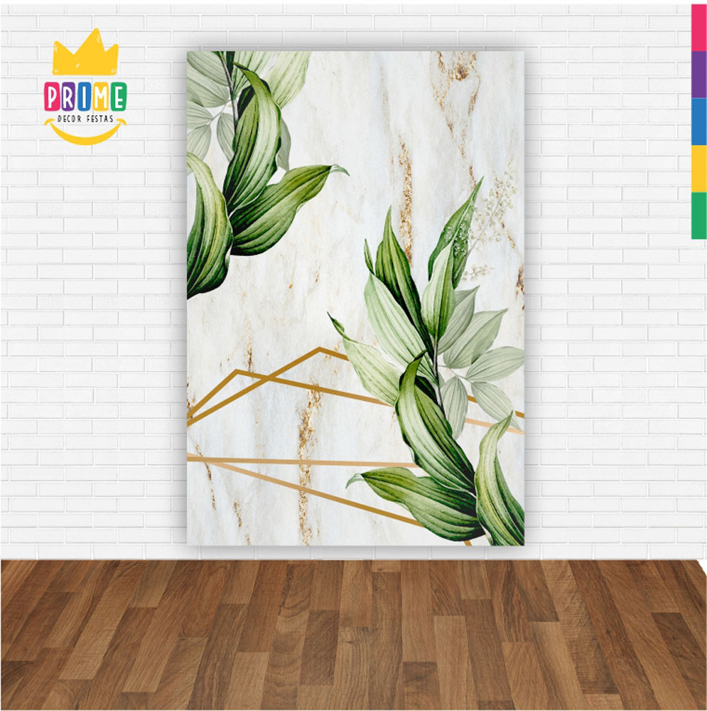 Painel de Festa Retangular 3D Bodas de Esmeralda Casadinho 1,50m x 2,20 - Imagem 2