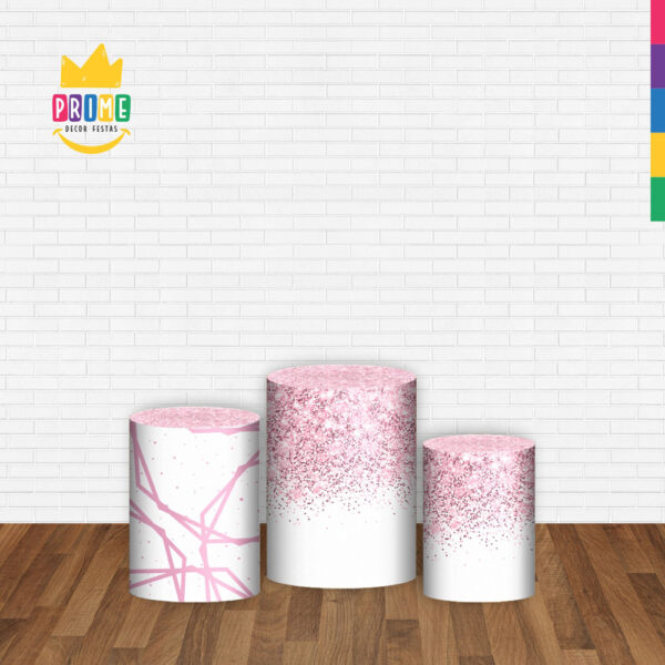 Trio Capa Cilindro Meus 15 Anos 3D Em Tecido Com Elástico - Image 2