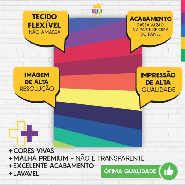 Painel de Festa Retangular 3D Now United Casadinho 1,50m x 2,20 - Image 3