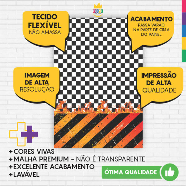 Kit Casado Hotwheels Painel Redondo Trio Capas Cilindro Retangular Vertical Em Tecido - Image 5