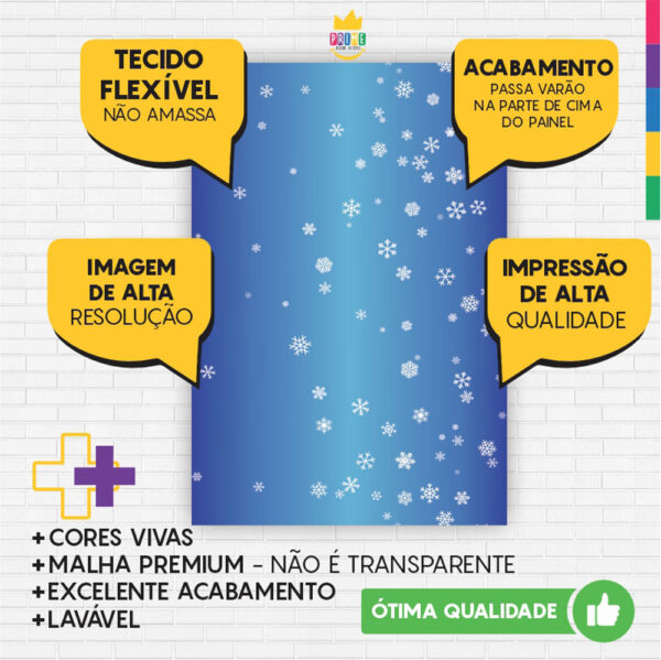 Painel de Festa Retangular 3D Nossa Senhora Cute Casadinho 1,50m x 2,20 - Image 3
