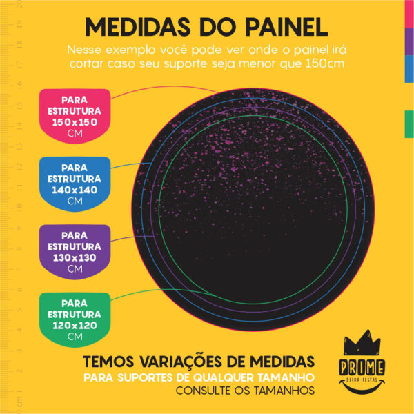 Kit Casado Glitter Painel Redondo Trio Capas Cilindro Retangular Vertical Em Tecido - Image 4