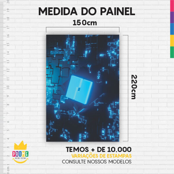 Painel de Festa Retangular 3D Roblox Menino Casadinho 1,50m x 2,20 - Image 4