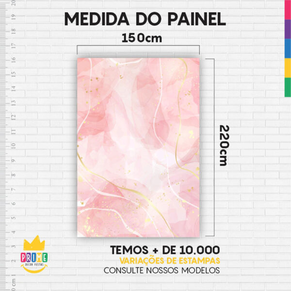 Kit Casado Gratidão Painel Redondo Trio Capas Cilindro Retangular Vertical Em Tecido - Image 6