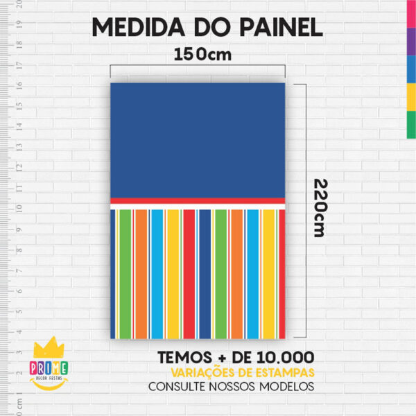 Painel de Festa Retangular 3D Palhacinho  Casadinho 1,50m x 2,20 - Image 4