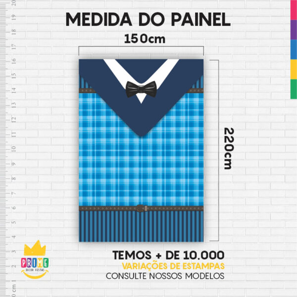 Painel de Festa Retangular 3D Dia dos Pais Casadinho 1,50m x 2,20 - Image 4