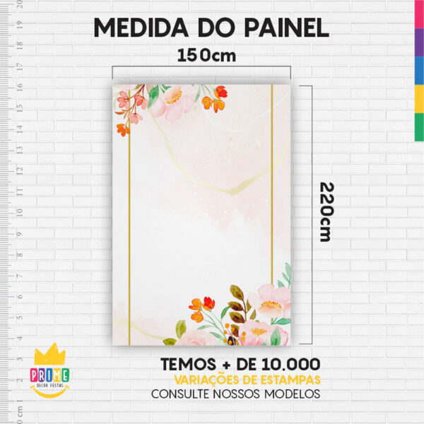 Painel de Festa Retangular 3D Gratidão Casadinho 1,50m x 2,20 - Image 4