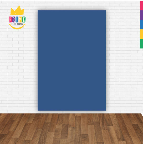 Painel de Festa Retangular 3D Cor Solida Azul Escuro Casadinho 1,50m x 2,20 - Image 2