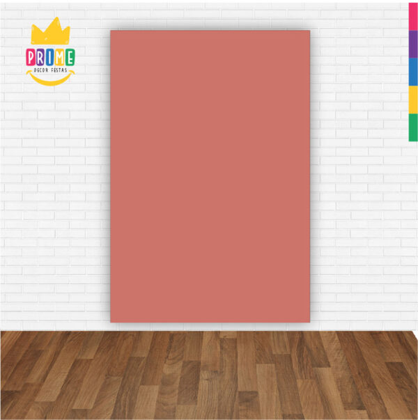 Painel de Festa Retangular 3D Cor Sólida Rosé  Casadinho 1,50m x 2,20 - Image 2