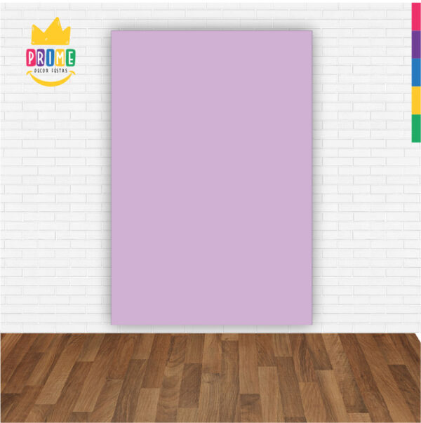 Painel de Festa Retangular 3D Cor Sólida Roxo Pastel  Casadinho 1,50m x 2,20 - Image 2
