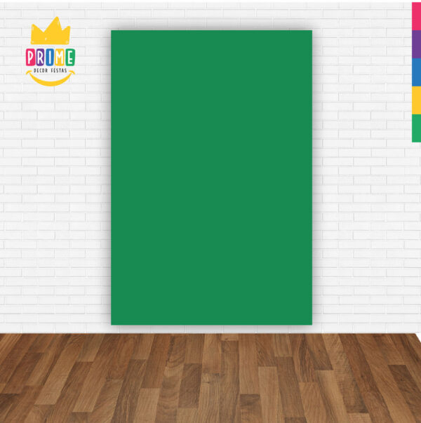 Painel de Festa Retangular 3D Cor Sólida Verde Bandeira Casadinho 1,50m x 2,20 - Image 2