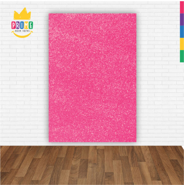 Painel de Festa Retangular 3D Glitter Pink Casadinho 1,50m x 2,20 - Image 2