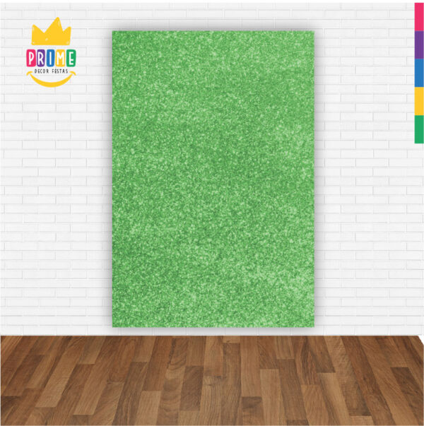 Painel de Festa Retangular 3D Glitter Verde Limão Casadinho 1,50m x 2,20 - Image 2