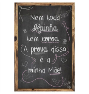 Painel de Festa Retangular 3D Dia das Mães Giz Casadinho 1,50m x 2,20