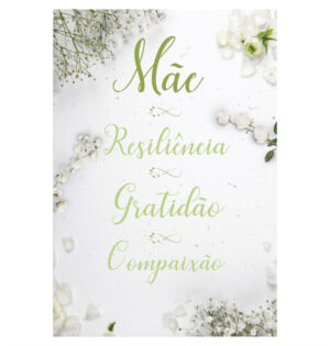 Painel de Festa Retangular 3D Dia das Mães Gratidão Casadinho 1,50m x 2,20