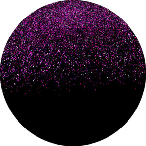 Painel Redondo 3D  Glitter Preto Roxo Tecido Sublimado