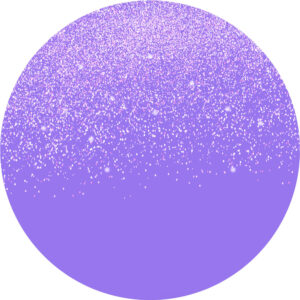 Painel Redondo 3D  Glitter Roxo Prata Tecido Sublimado