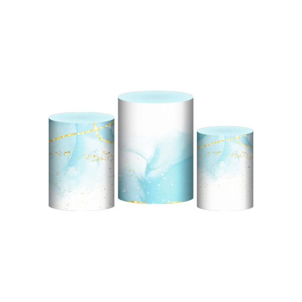 Trio Capa Cilindro Meu Batizado 3D Em Tecido Com Elástico