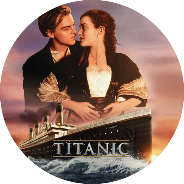 Painel Redondo 3D Titanic Tecido Sublimado