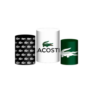 Trio Capa Cilindro Lacoste 3D Em Tecido Com Elástico