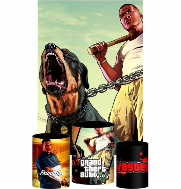 Kit Casado Gta Trio Capa Cilindro Retangular Tecido