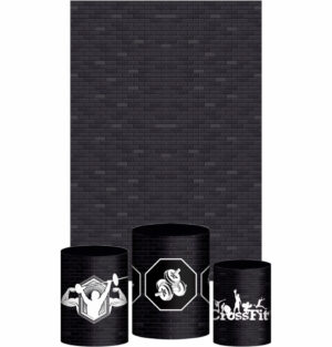 Kit Casado Crossfit Trio Capa Cilindro Retangular Tecido