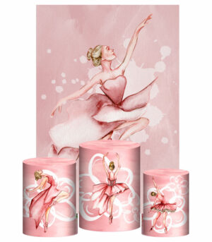 Kit Casado Bailarina Trio Capa Cilindro Retangular Tecido