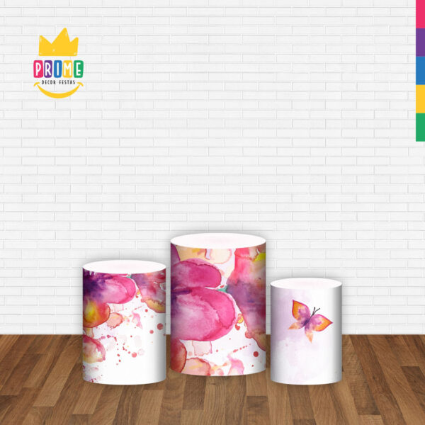 Trio Capa Cilindro Meus 15 Anos 3D Em Tecido Com Elástico - Image 2