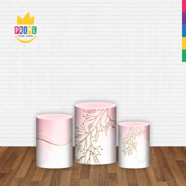Trio Capa Cilindro Meus 15 Anos 3D Em Tecido Com Elástico - Image 2