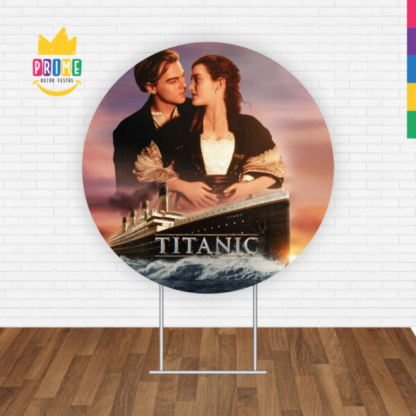 Painel Redondo 3D Titanic Tecido Sublimado - Image 2