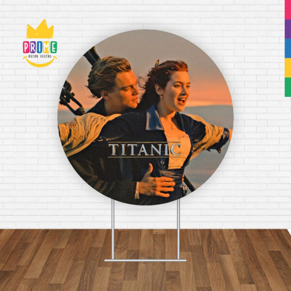 Painel Redondo 3D Titanic Tecido Sublimado - Image 2