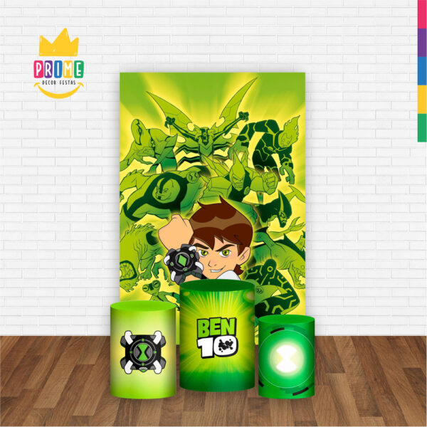 Kit Casado Ben 10 Trio Capa Cilindro Retangular Tecido - Image 2
