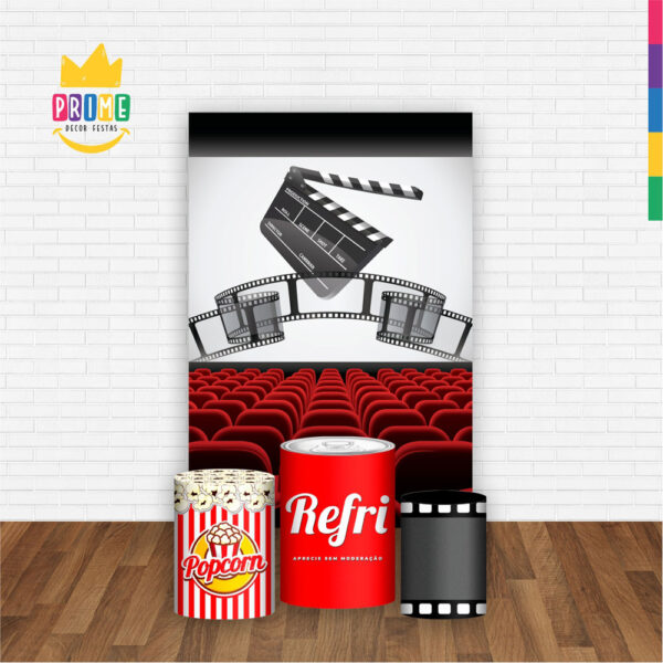 Kit Casado Cinema Trio Capa Cilindro Retangular Tecido - Image 2