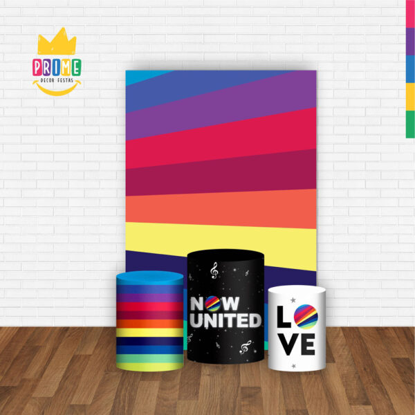 Kit Casado Now United Trio Capa Cilindro Retangular Tecido - Image 2