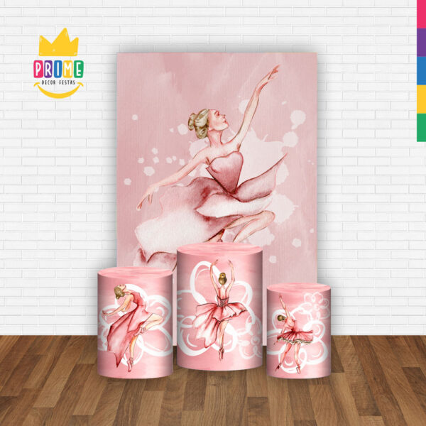 Kit Casado Bailarina Trio Capa Cilindro Retangular Tecido - Image 2