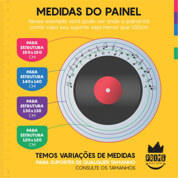 Kit Casado Retro Painel Redondo Trio Capas Cilindro Retangular Vertical Em Tecido - Image 4