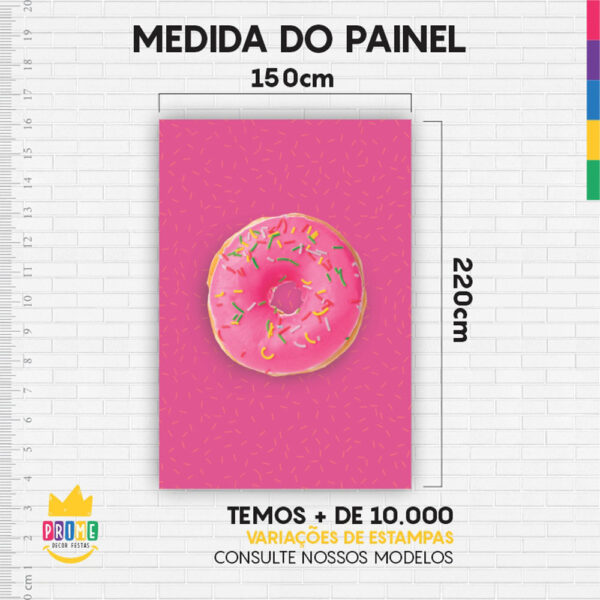 Kit Casado Doces Painel Redondo Trio Capas Cilindro Retangular Vertical Em Tecido - Image 5