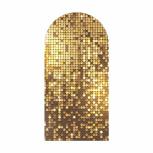 Painel De Festa Romano Decorativo Euphoria Paetê Dourado