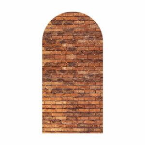 Painel De Festa Romano Decorativo Tijolo Escuro
