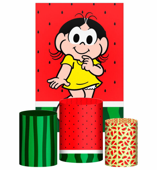 Kit Casado Magali Trio Capa Cilindro Retangular Tecido