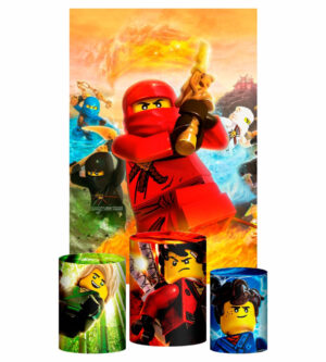 Kit Casado Ninja Go Trio Capa Cilindro Retangular Tecido