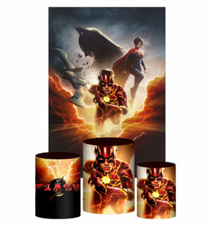 Kit Casado  The Flash Trio Capa Cilindro Retangular Tecido