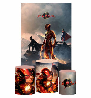 Kit Casado  The Flash Trio Capa Cilindro Retangular Tecido