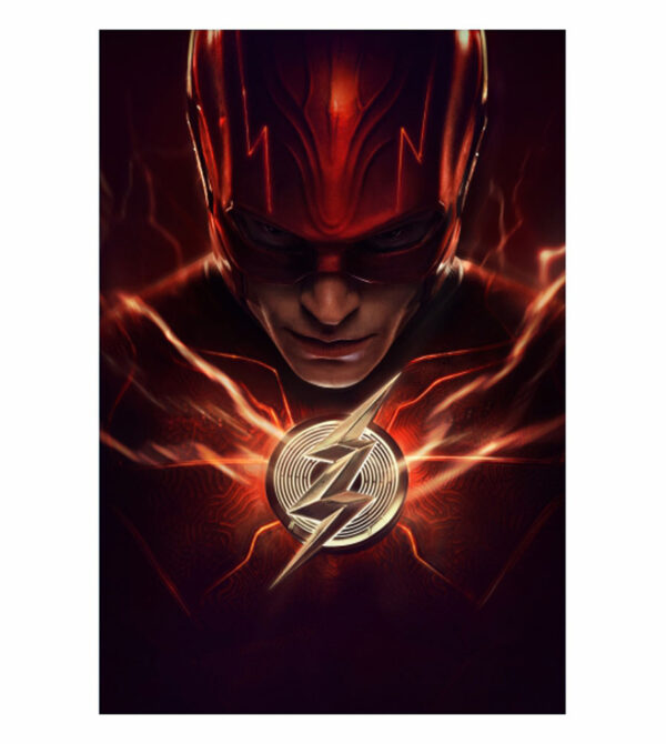 Painel de Festa Retangular 3D The Flash Casadinho 1,50m x 2,20