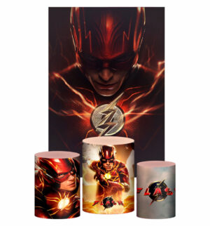 Kit Casado  The Flash Trio Capa Cilindro Retangular Tecido
